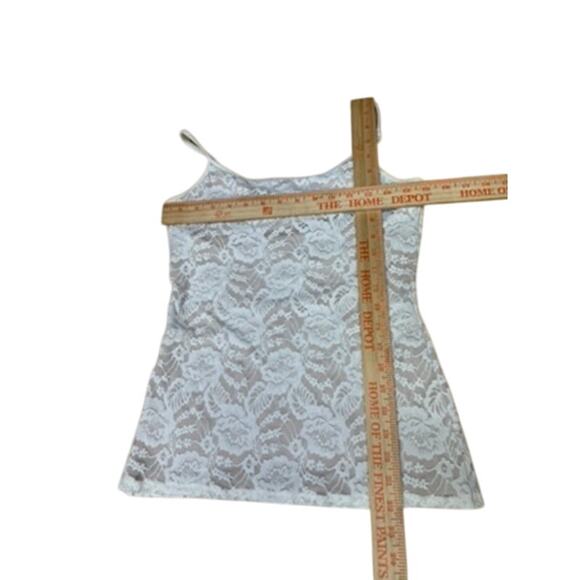 "EXPRESS" Best Loved Bra Cami-SZ M Lace & Roses Nude Under lining Y2K Fairy Core - Picture 5 of 7
